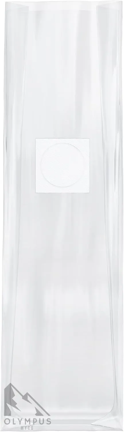 10X Mushroom Grow Bags - 5"x4"x19" Premium Autoclavable Spawn Bags, 0.2 Micron Filter Patch, 3 Mil Polypropylene - 50 Pack
