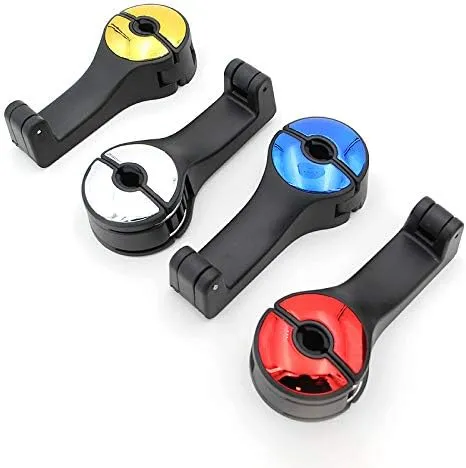 2 Pack for Toyota Prius Land Cruiser C-HR Hilux Sienna Urban Car Seat Headrest Hook Car Purse Hook Car Handbag Car seat Accessories Durable car Interior,C Blue