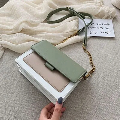 2019 Messenger Body Bags Travel Handbags Green Women Leather Bag and Safe  Crossbody Bag Cross For Efficient operation Lady Shoulder Mini Chain Purses