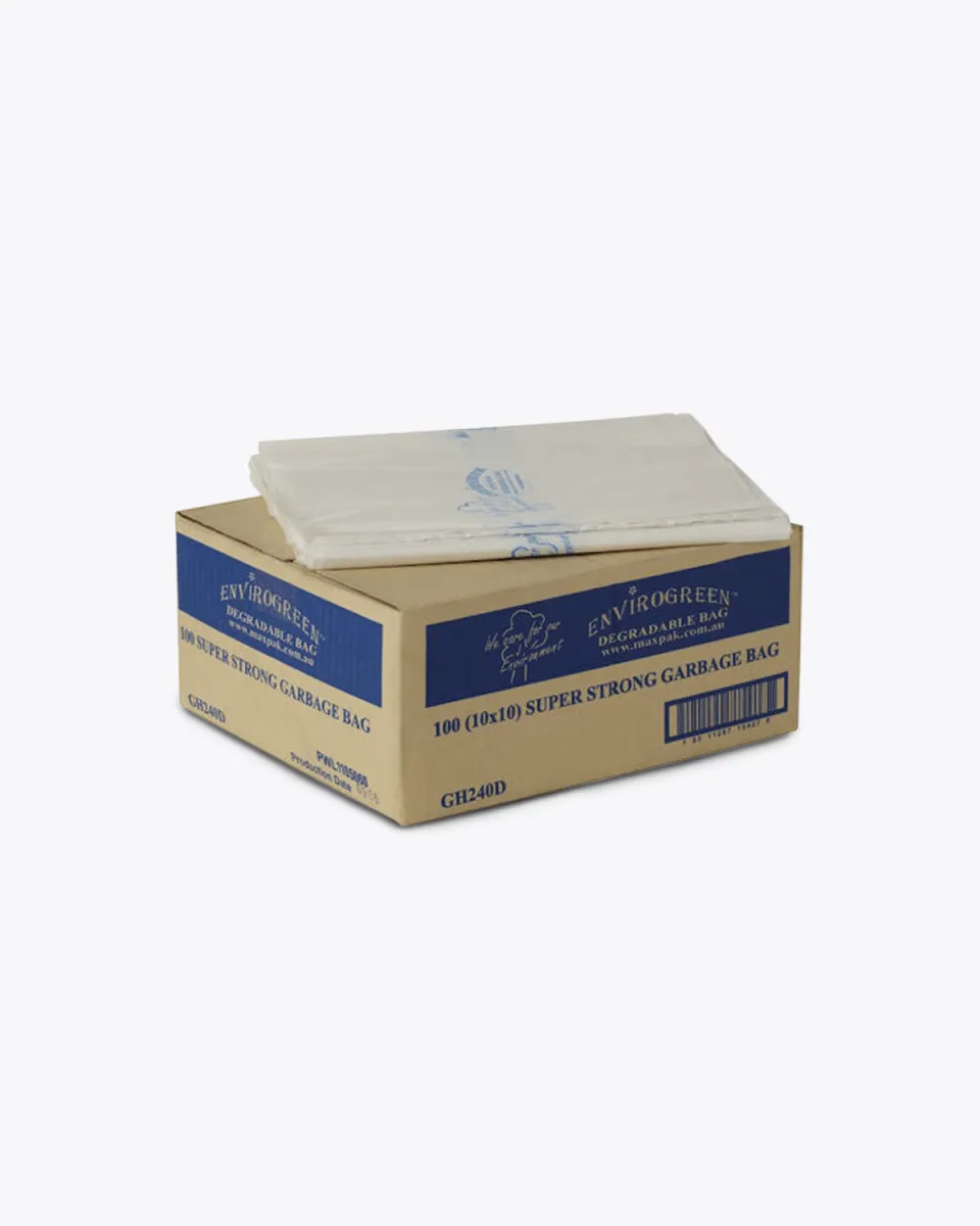 240L Degradable Bin Liners | 100 Per Box