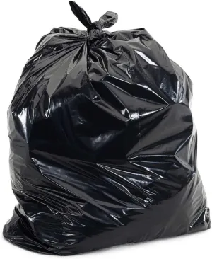 30" x 36" 30 Gallon 1Mil Black Kitchen Bags, 250/Case