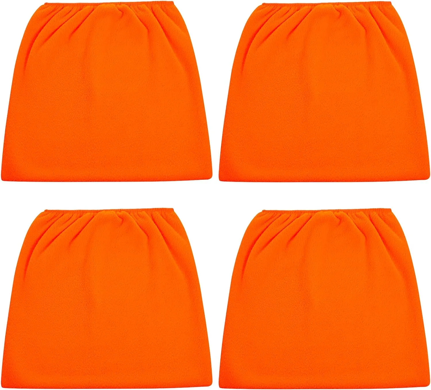 4 Packs Vac Filter Cover, Reusable Pre Filter Bag for Shop Vac VF4000, VF5000, DXVC6912, 9-17816 Filters, Wet Dry Vac Filter Cover with Elastic, Fit Filter 8-9" Tall, 6-8" Diameter - Orange
