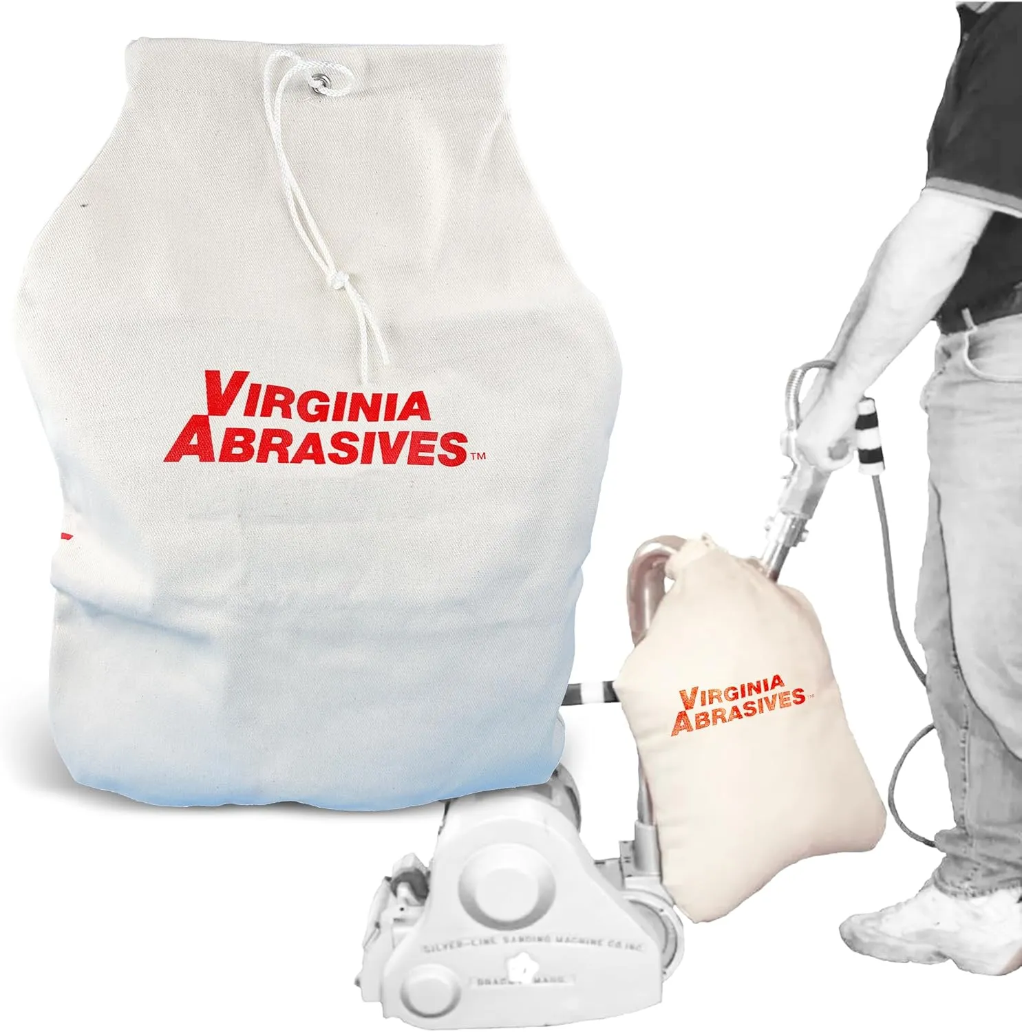 413-10000 Light Duty Floor Drum Sander Dust Collector Bags for Clarke American Sanders® EZ8 and DU8, Hiretech®, Deva® RentLink, Essex® Silverline SL8
