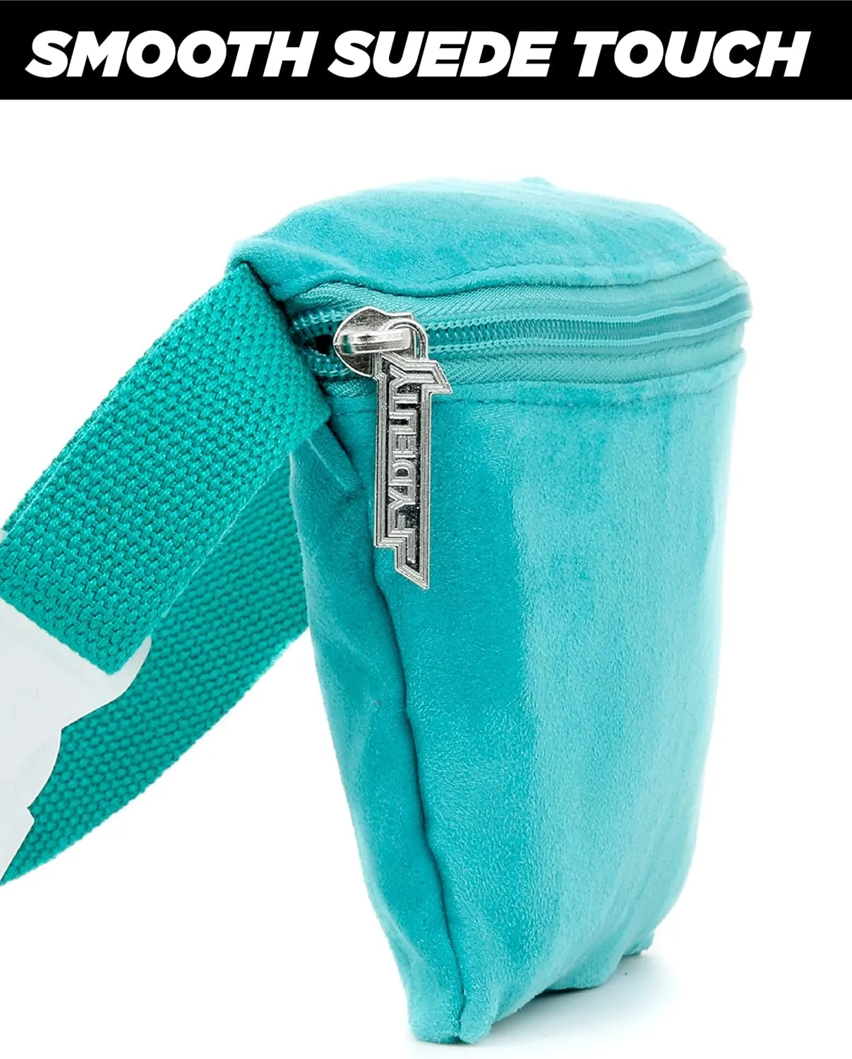 70s SUEDE TEAL Fanny Pack Crossbody Bags for Women Festival Bag Small Cute Fanny Packs for Women Fashionable Concert Rave Accessories Fanny Pack for Men Womens Fashion Waist Hip Bum Slim Belt