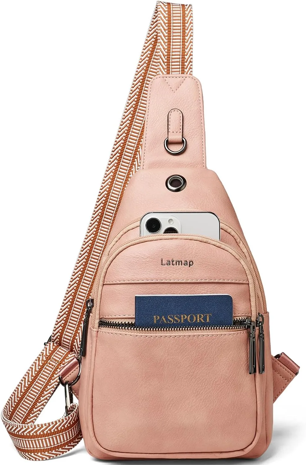 7L Sling Bag For Women Men Crossbody Shoulder Tote Blet Bags Backpack Fanny Pack Travel Purse Faux Leather
