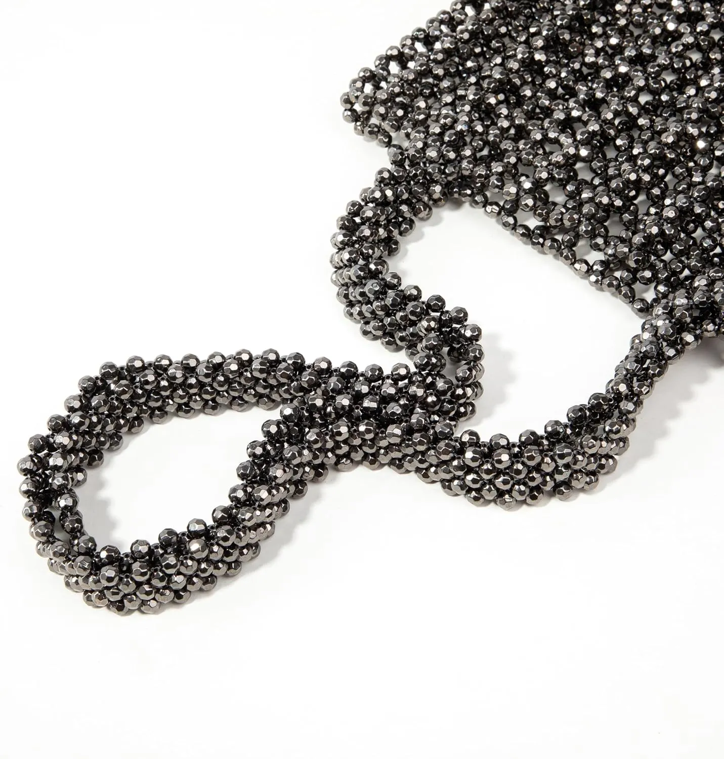 Acrylic Beaded Shoulder Bag Casual Tote Bag for Daily Use and Travel