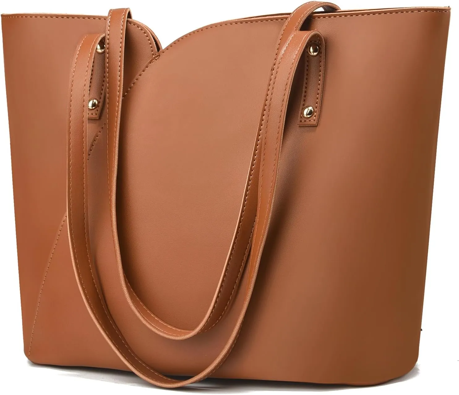 ALARION Tote Bag for Women Soft Faux Leather Shoulder Bag Ladies Zipper Tote Purses for Women Large Satchel Shoulder Handbag