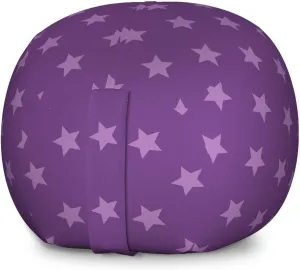 Ambesonne Star Storage Toy Bag Chair, Simplistic Purple Color Palette Monochromatic Design Shapes Repetition, Stuffed Animal Organizer Washable Bag, Large Size, Purple and Mauve