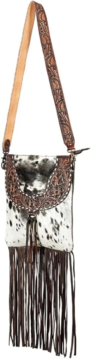 American Darling CROSS BODY I Hand Tooled Hair-on Genuine Leather women bag western handbag purse