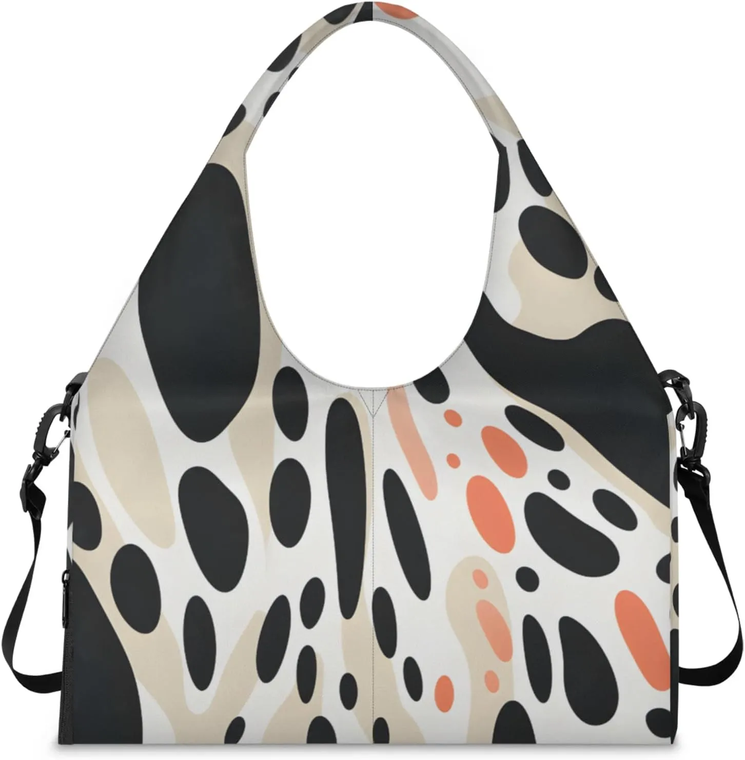 Animal Ox Gym Bag Yoga Mat Tote for Women with Shoes Compartment Lightweight Duffle Travel Carrier Wet Dry Storage Pockets Adjustable Pilates Mats Shoulder Bags for Sport Swim