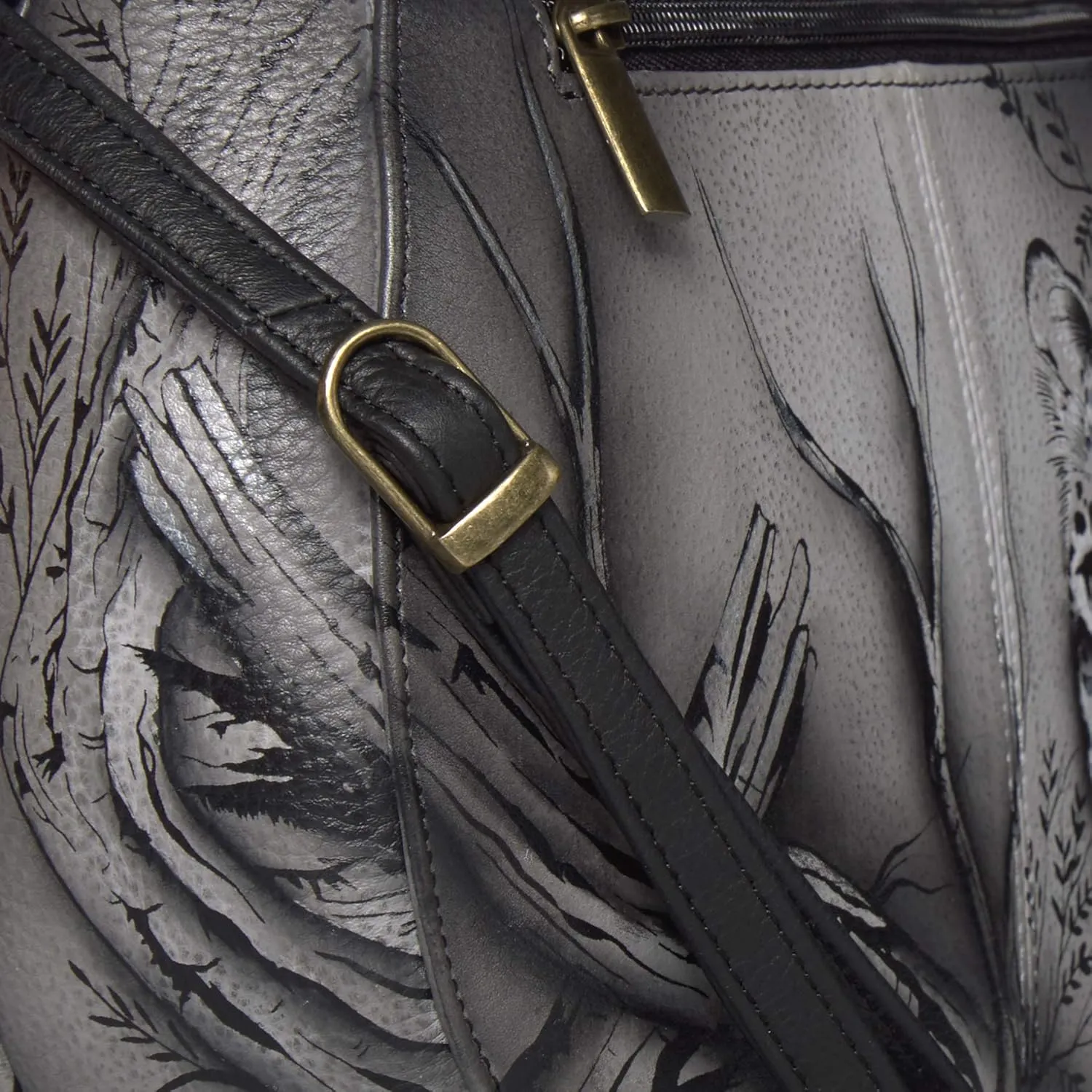 Anna by Anuschka Genuine Hand Painted Leather | Sling Flap Bag