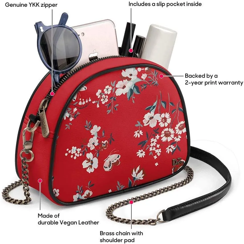 Arch Sling Crossbody Bag For Women| Vegan Leather Purse | Ladies Shoulder Handbag For Work, Office, Travel