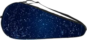 Art Watercolor Navy Blue Flowers Tennis Racquet Bag Lightweight Racket Carrying Bag for Youth and Adults