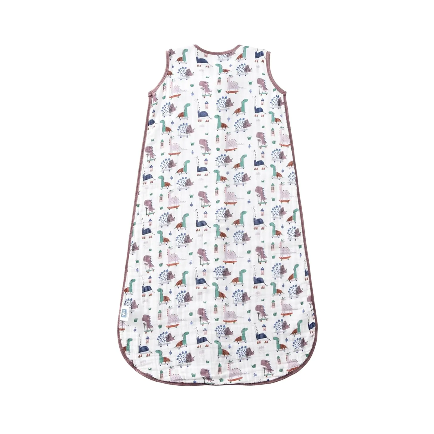 Baby Sleep Sack 2-4 T Baby Wearable Blanket 100% Organic Cotton 0.5 TOG Toddler Sleep Sacks 2- Way Zipper Soft 4 Layers 2T 3T 4T Dinosaur