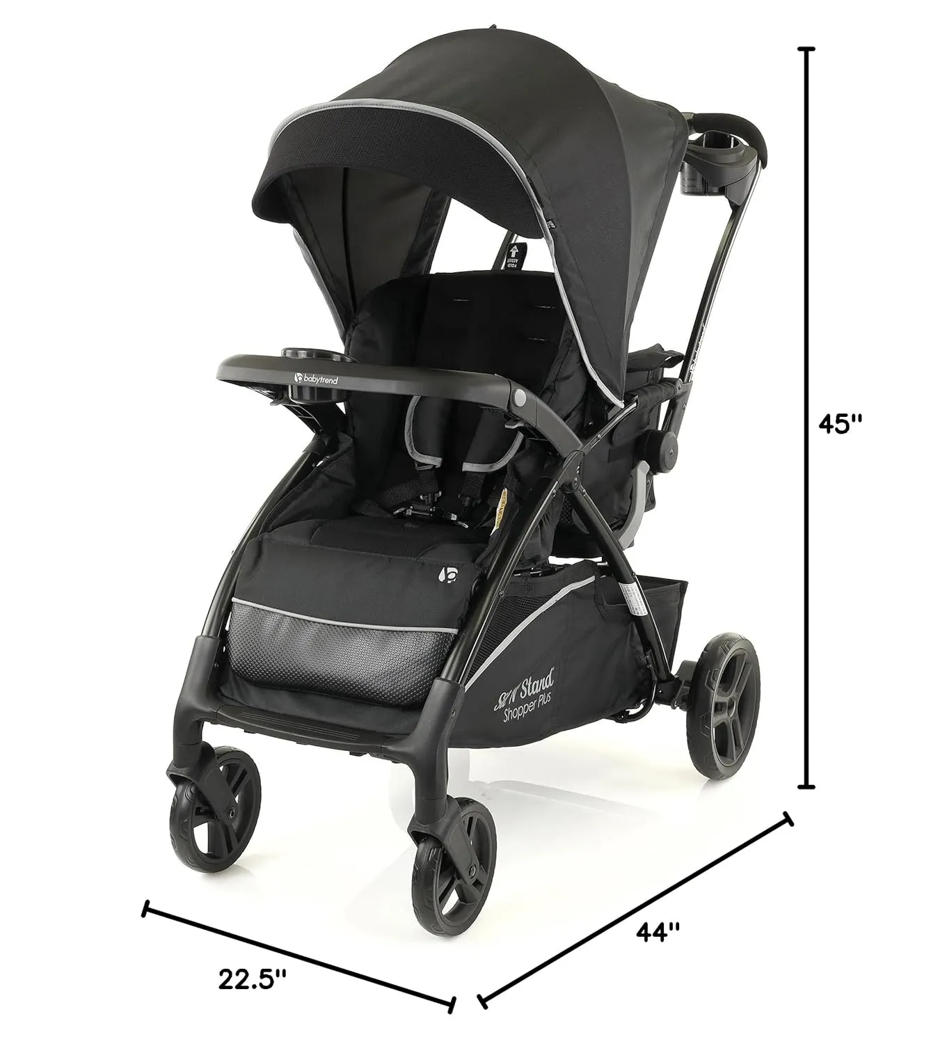 Baby Trend Sit N’ Stand® 5-in-1 Shopper Plus Stroller, Kona