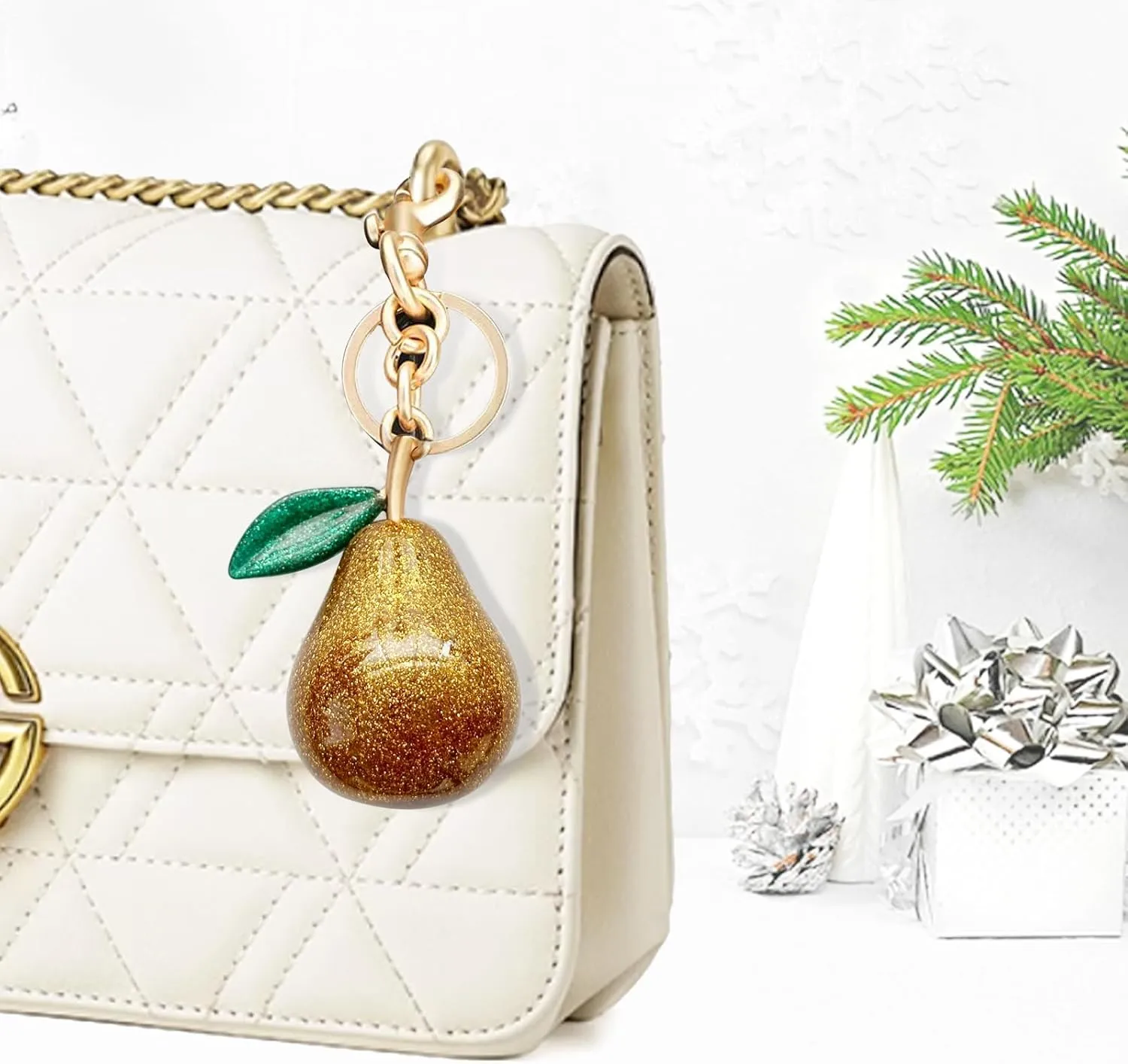 Bag Charm Purse Charms Keychain-Cute Fruit Bag Charms-Handbag Charm Accessories