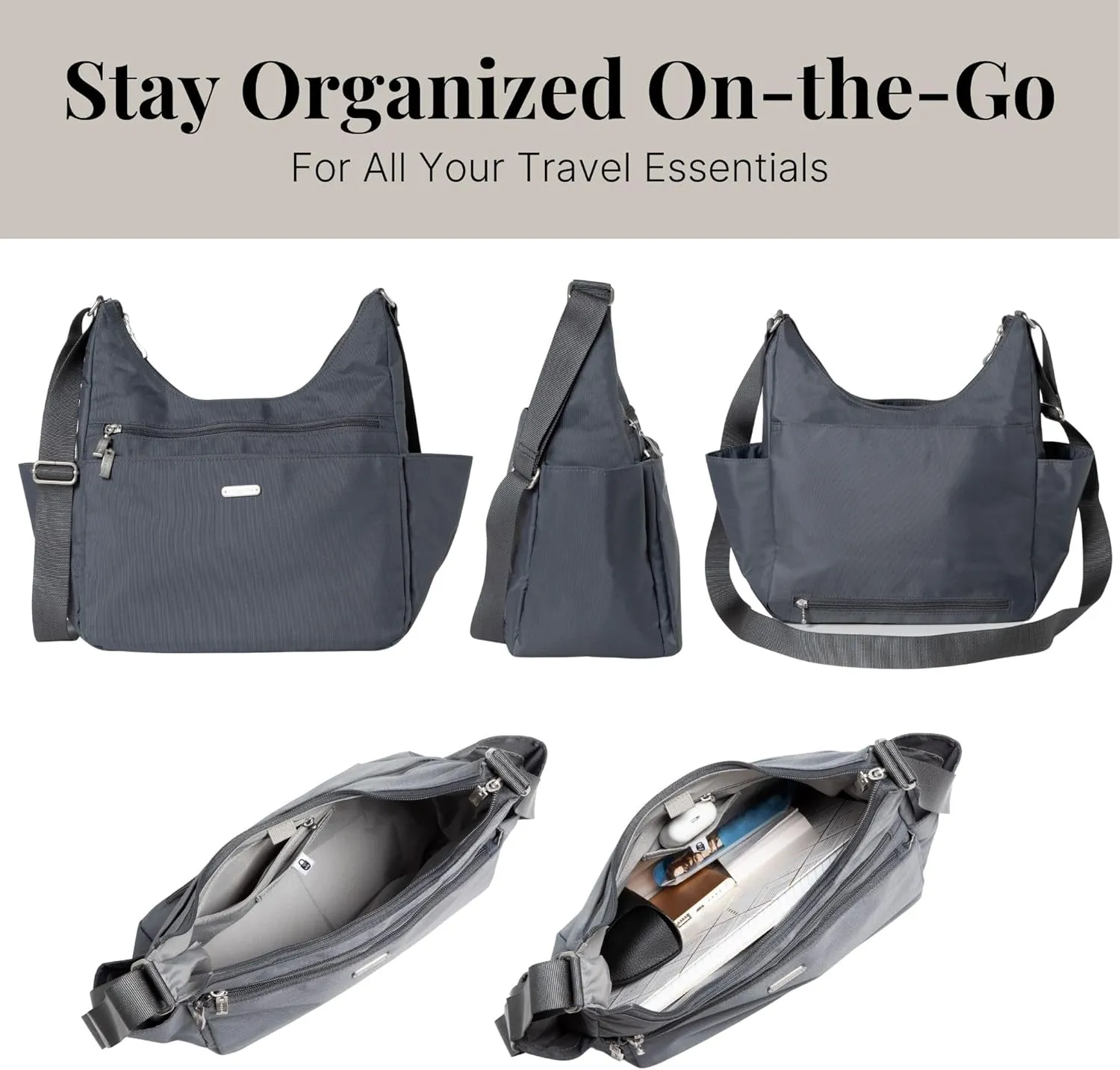 Baggallini Essential Hobo Crossbody