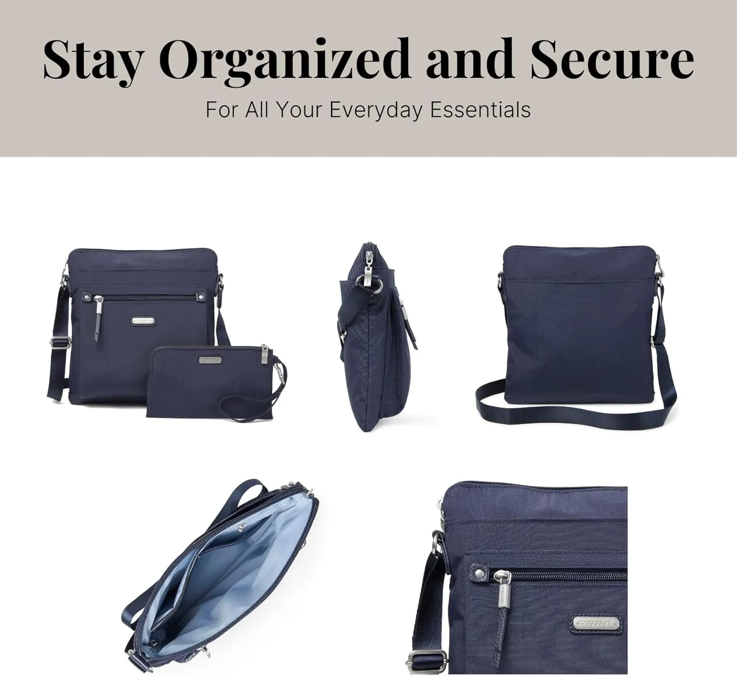 Baggallini Go Bagg with RFID Phone Wristlet