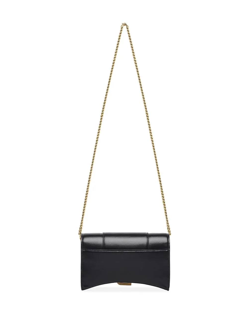 Balenciaga Hourglass Leather Wallet On Chain