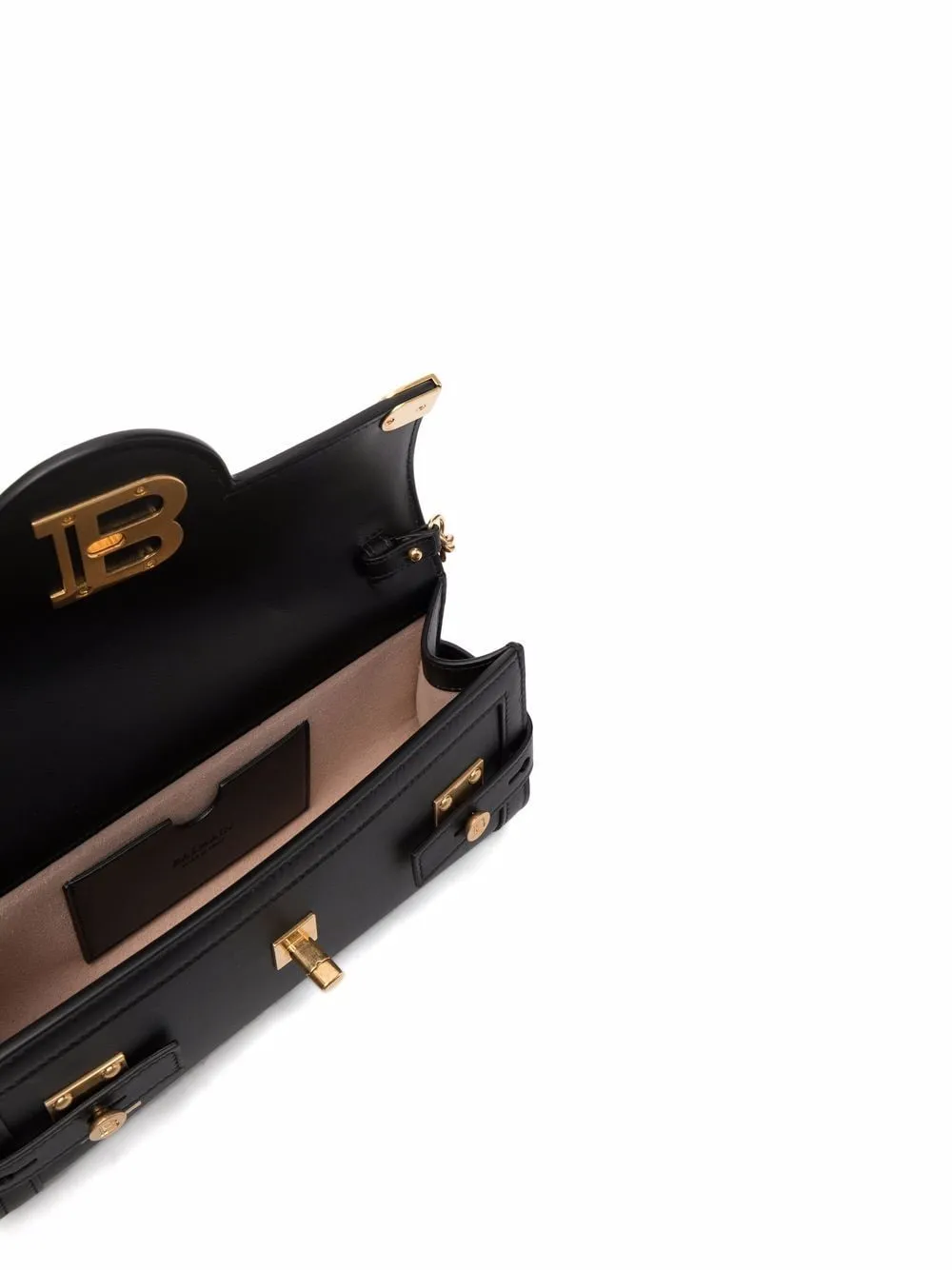 Balmain B Buzz 23 Leather Clutch