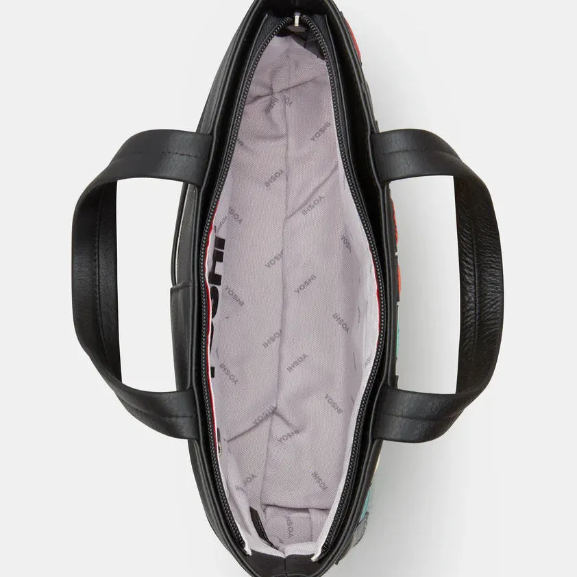 Be Kind Rewind Black Leather Multiway Grab Bag