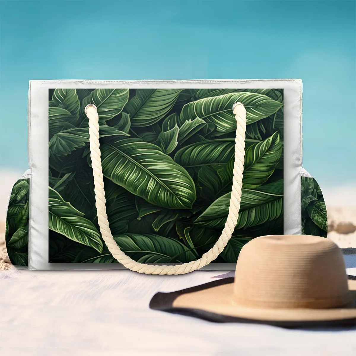Beach Bags for Women, Large Waterproof Beach Tote Bag for Gym Grocery Travel
