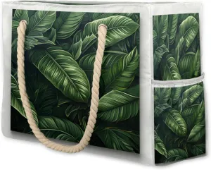 Beach Bags for Women, Large Waterproof Beach Tote Bag for Gym Grocery Travel