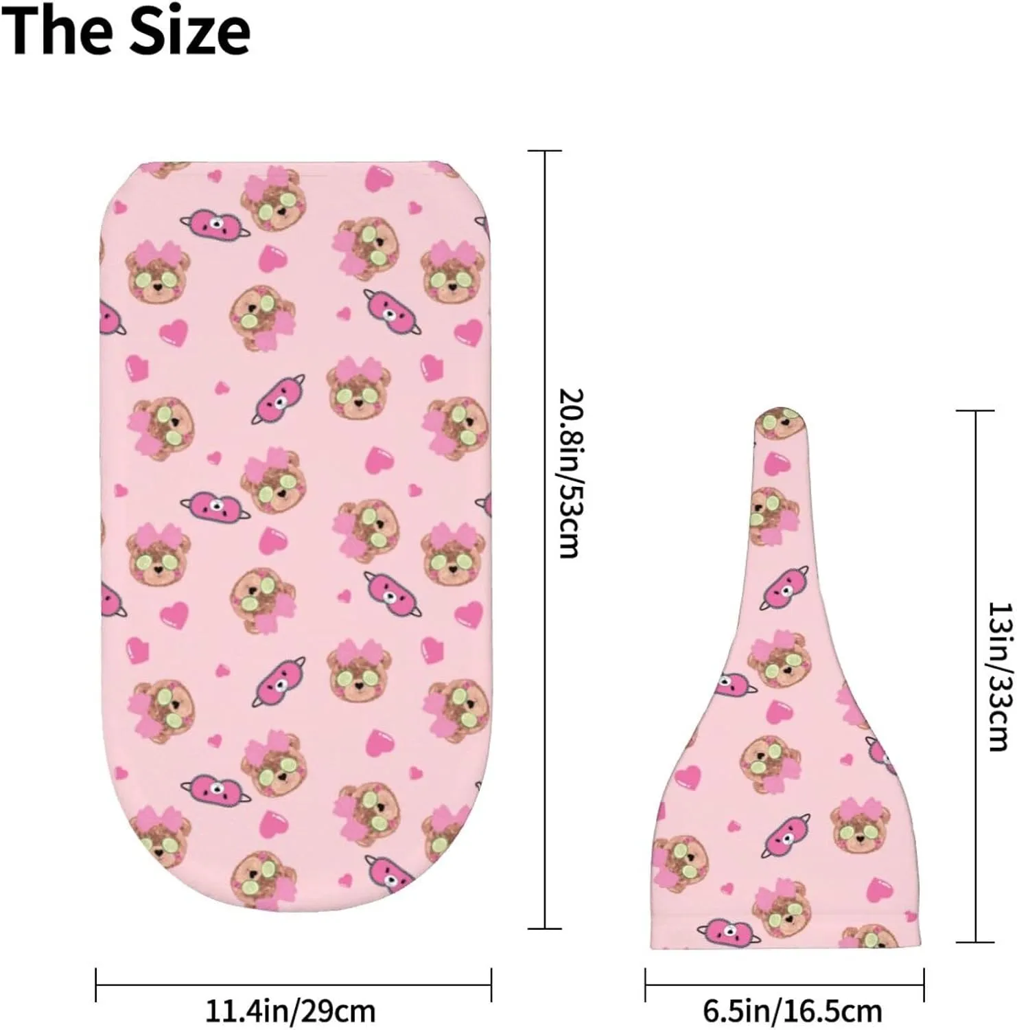 Bear Sleepy Cute Newborn Swaddle Blanket with Beanie Set Soft Baby Sleep Sack Stretch Adjustable Swaddle Wraps Receiving Blankets