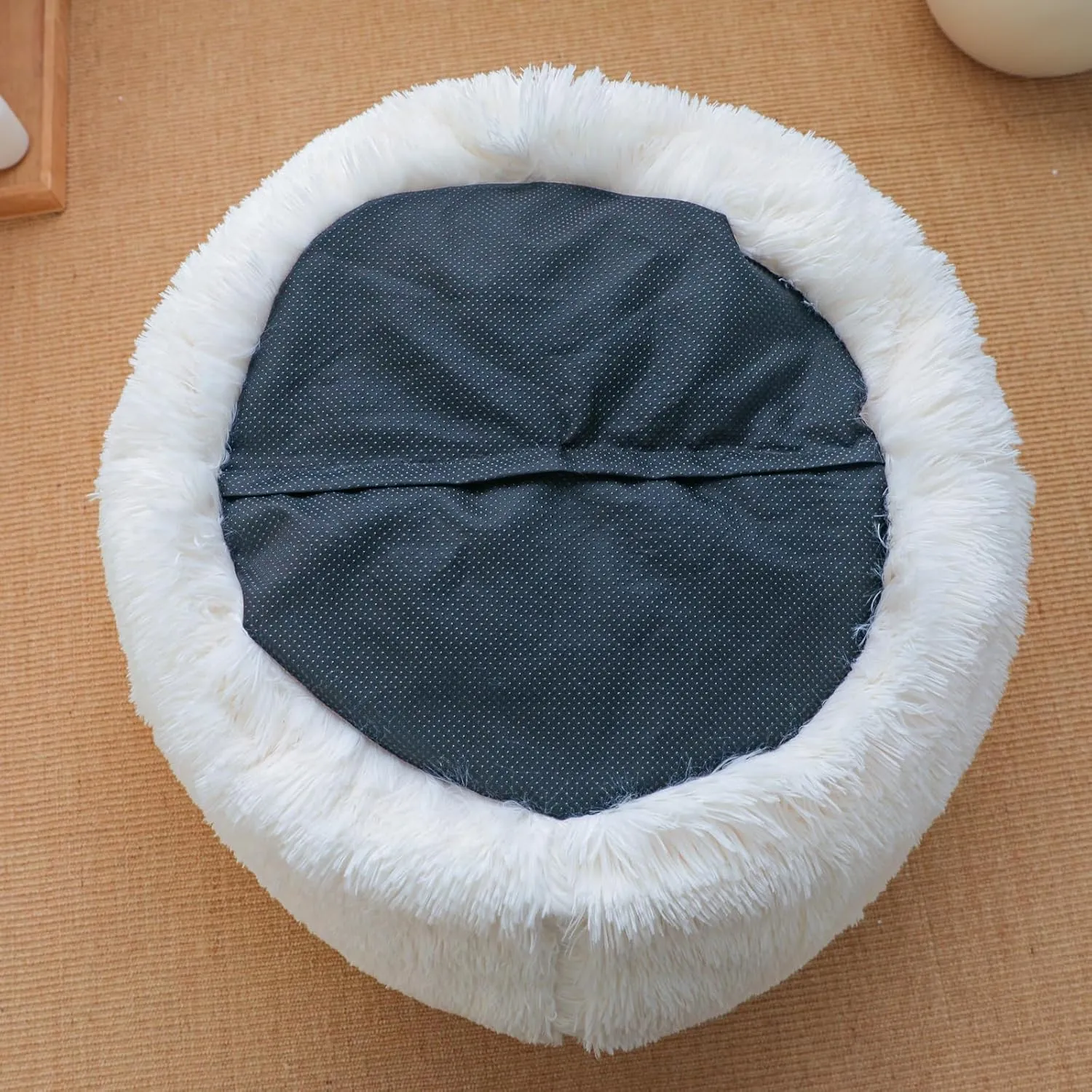 Beige bean bag chair covers (No Filler),comfy Plush fluffy for bedroom or Organizing Plush Toys or Textile bean bag chair Cover, kids teens girls, Anti-Slip, Beige