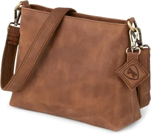 BERLINER BAGS Vintage Genuine Leather Shoulder Bag Marbella, Crossbody Purse for Women, Satchel Bag