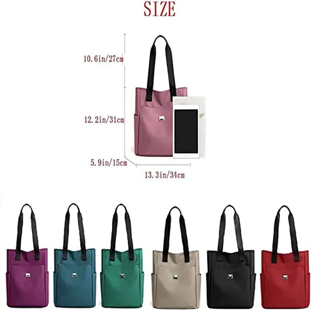 Bigbicc Shoulder Bag, 2023 Bigbic Waterproof Nylon Shoulder Bag, Lightweight Large Capacity Tote Bag