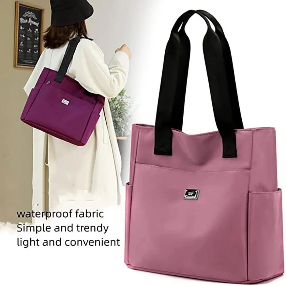 Bigbicc Shoulder Bag, 2023 Bigbic Waterproof Nylon Shoulder Bag, Lightweight Large Capacity Tote Bag