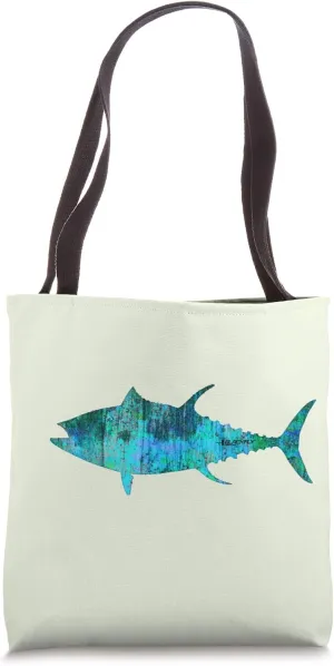 Bluefin Tuna Salwater Fishing Tackle Bag Shopping Gym Tote Tote Bag