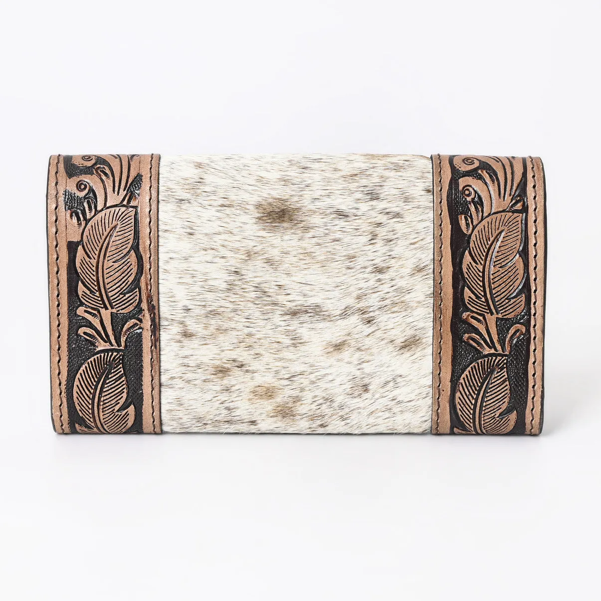 Boho Buckaroo Brown Trifold  Wallet