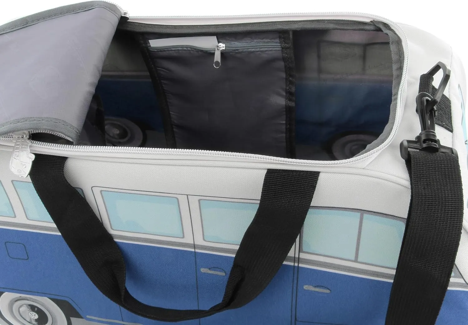 BRISA VW Collection - Volkswagen Samba Bus T1 Camper Van Sport, Gym, Travel Bag, Duffel with Shoe & Wet Compartment