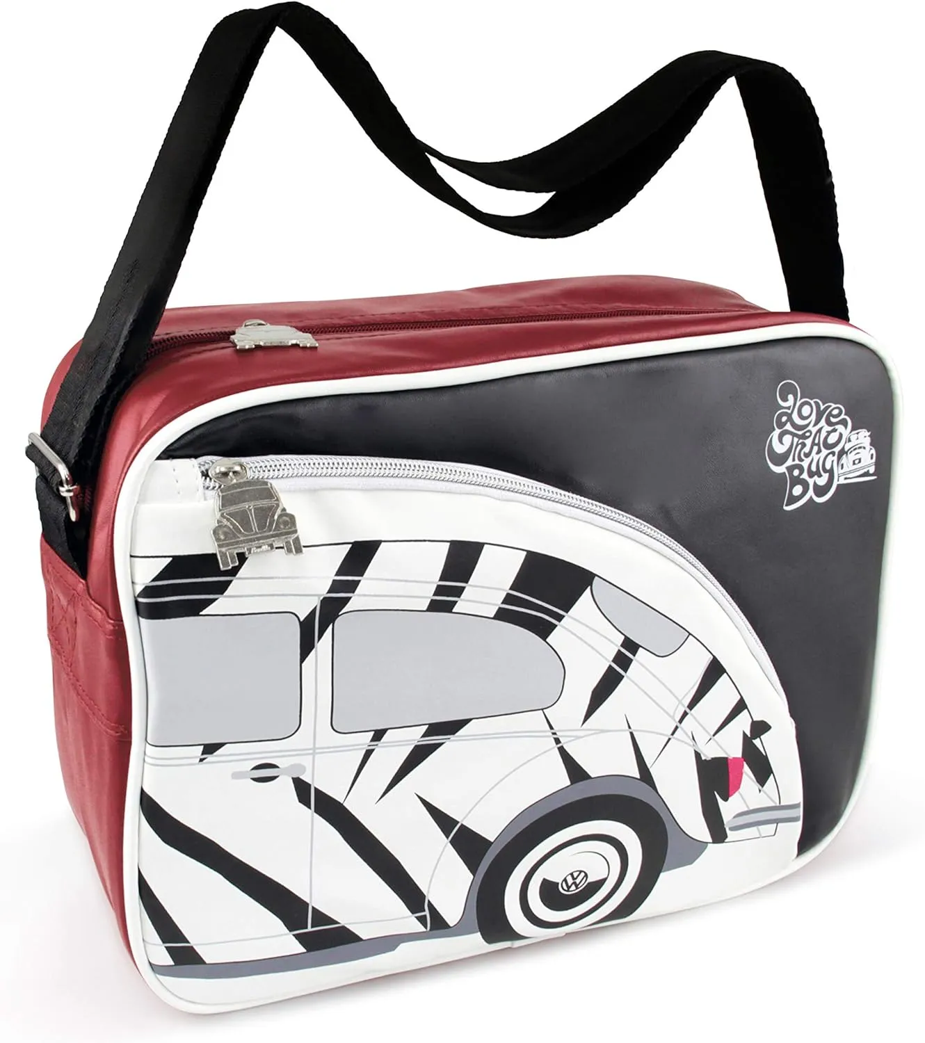 BRISA VW Collection - Volkswagen Shoulder Travel Messenger Bag with Beetle Bug Motif