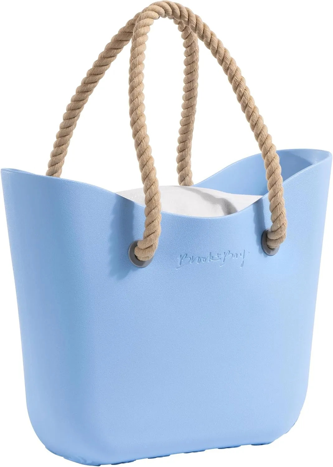 Brook   Bay Beach Bag Rubber Tote Bag with Zipper - Travel Bag, Beach Bags Waterproof Sandproof, Beach Bag for Women