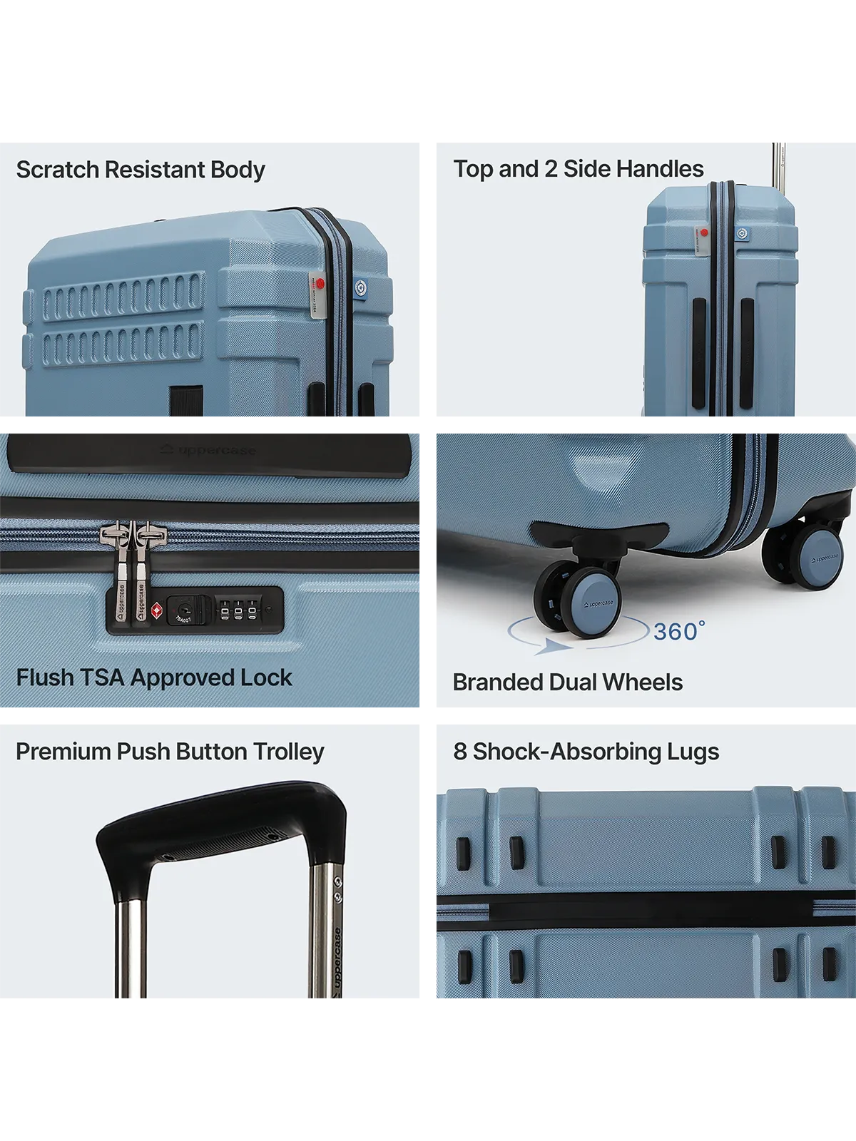 Bullet Blue Set of 2 (S L) Trolley