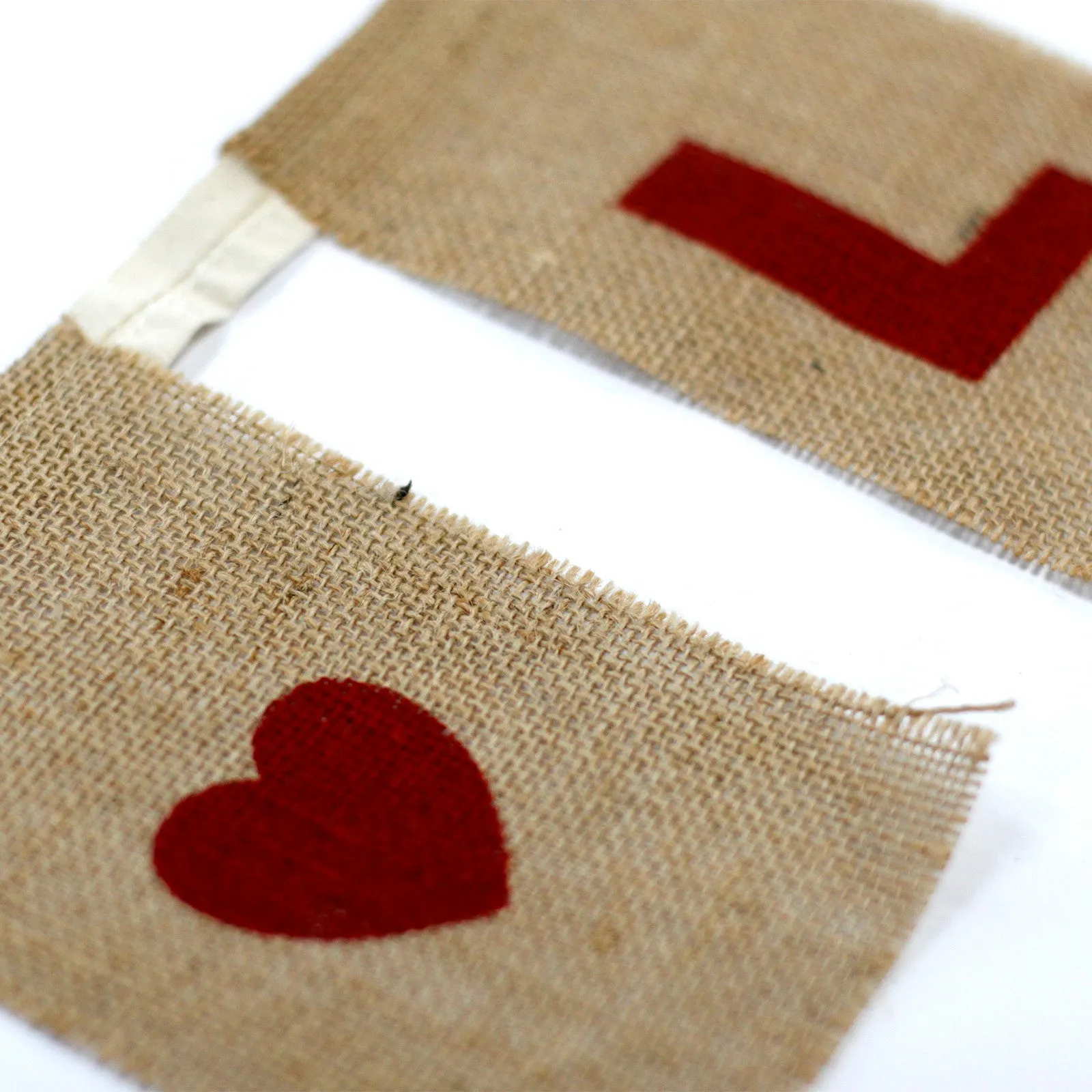 Bunting I LOVE YOU (large with hearts)