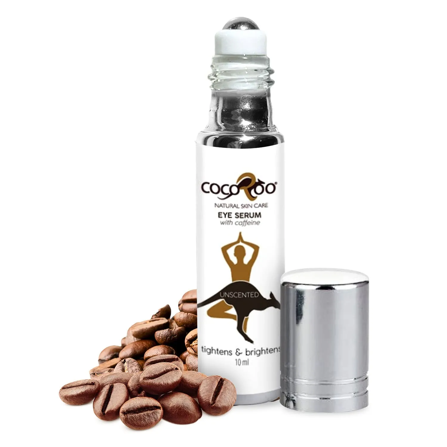 Caffeinated Eye Serum, Nutrient-Dense, 100% Pure, Natural & Vegan (Unscented)