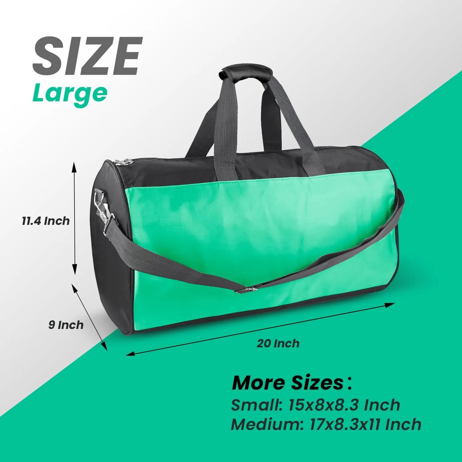 C&F BOGMOST Travel Duffel Bag Large Foldable Waterproof Gym Bag for Gym Beach Swim Bag Men Women Duffle Bag Lightweight Oxford Cloth Sports Bag-Green