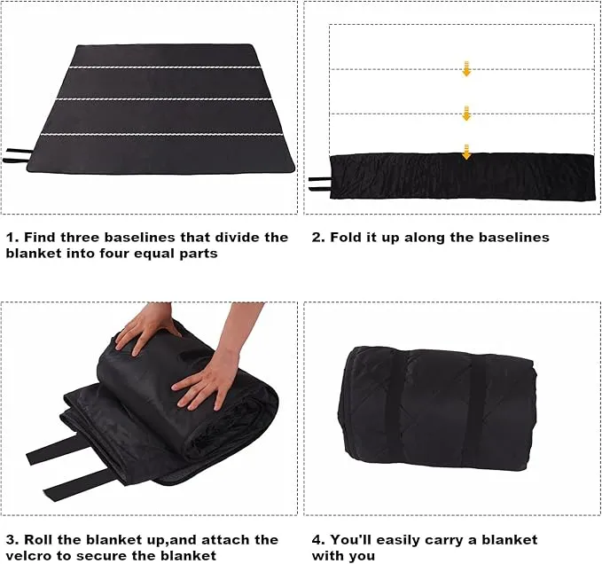 Camping Blanket,Cold Weather Warm Outdoor Blanket,Windproof Triple Layers Warm Comfy Foldable for Camping,Traveling, Stadium, Hiking, Picnics,Machine Washable 77.1"x 54"