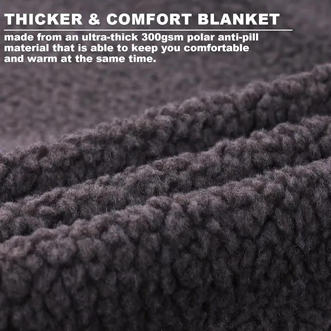 Camping Blanket,Cold Weather Warm Outdoor Blanket,Windproof Triple Layers Warm Comfy Foldable for Camping,Traveling, Stadium, Hiking, Picnics,Machine Washable 77.1"x 54"