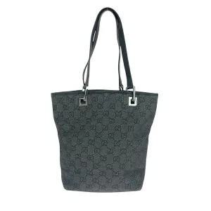Canvas Black Robust Silver Bag Hardware GG Gucci Limited supply Tote