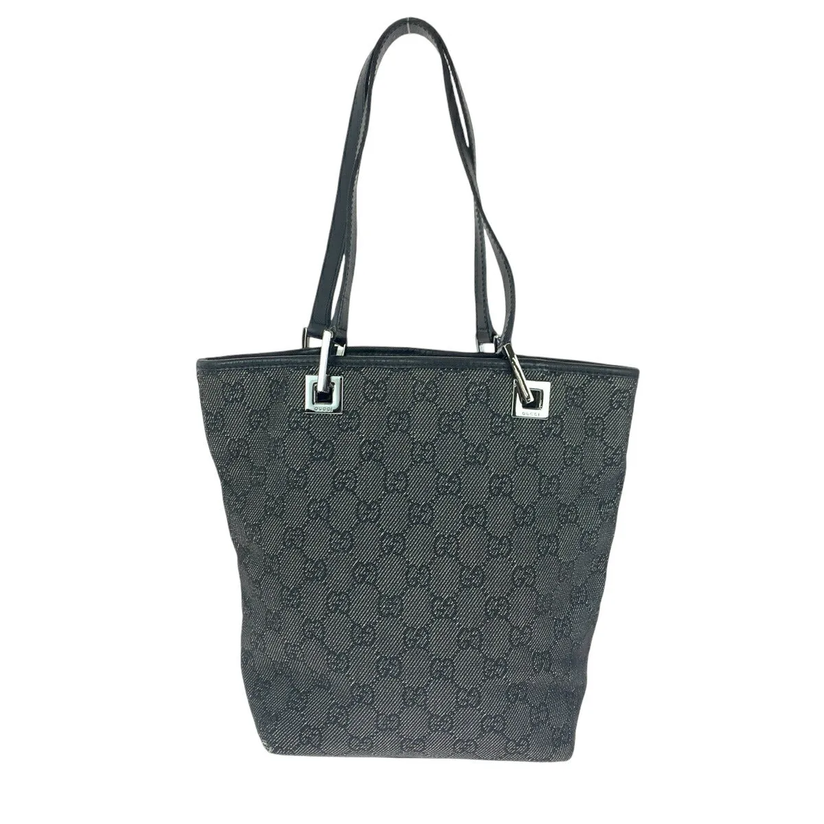 Canvas Black Robust Silver Bag Hardware GG Gucci Limited supply Tote