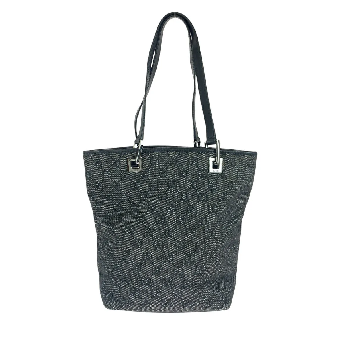 Canvas Black Robust Silver Bag Hardware GG Gucci Limited supply Tote