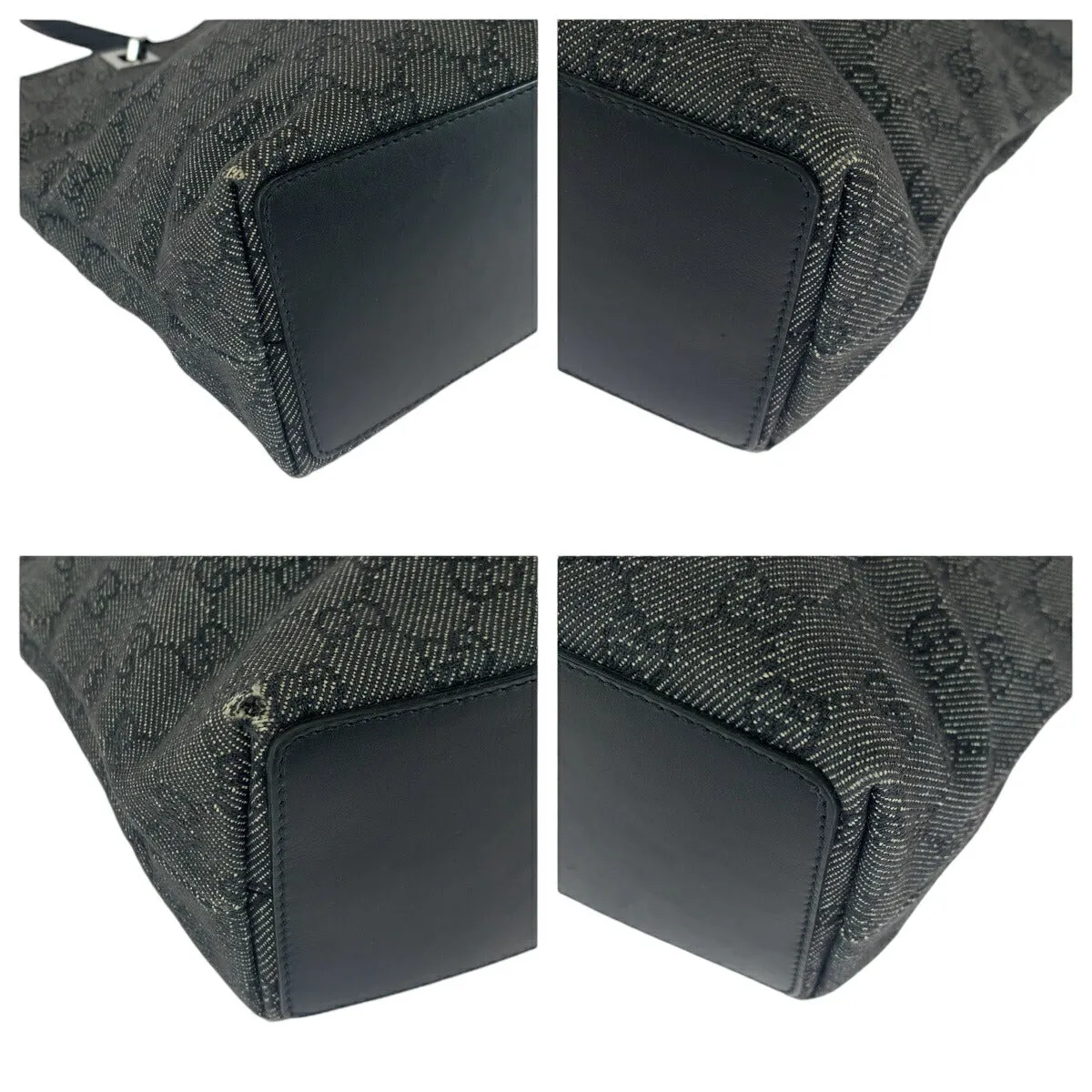 Canvas Black Robust Silver Bag Hardware GG Gucci Limited supply Tote