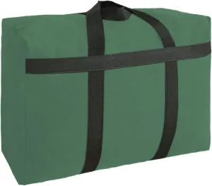 Canvas Extra Large Storage Bags Duffle Bags Organizer Bags for Space Saving Moving Storage (100L, Green)