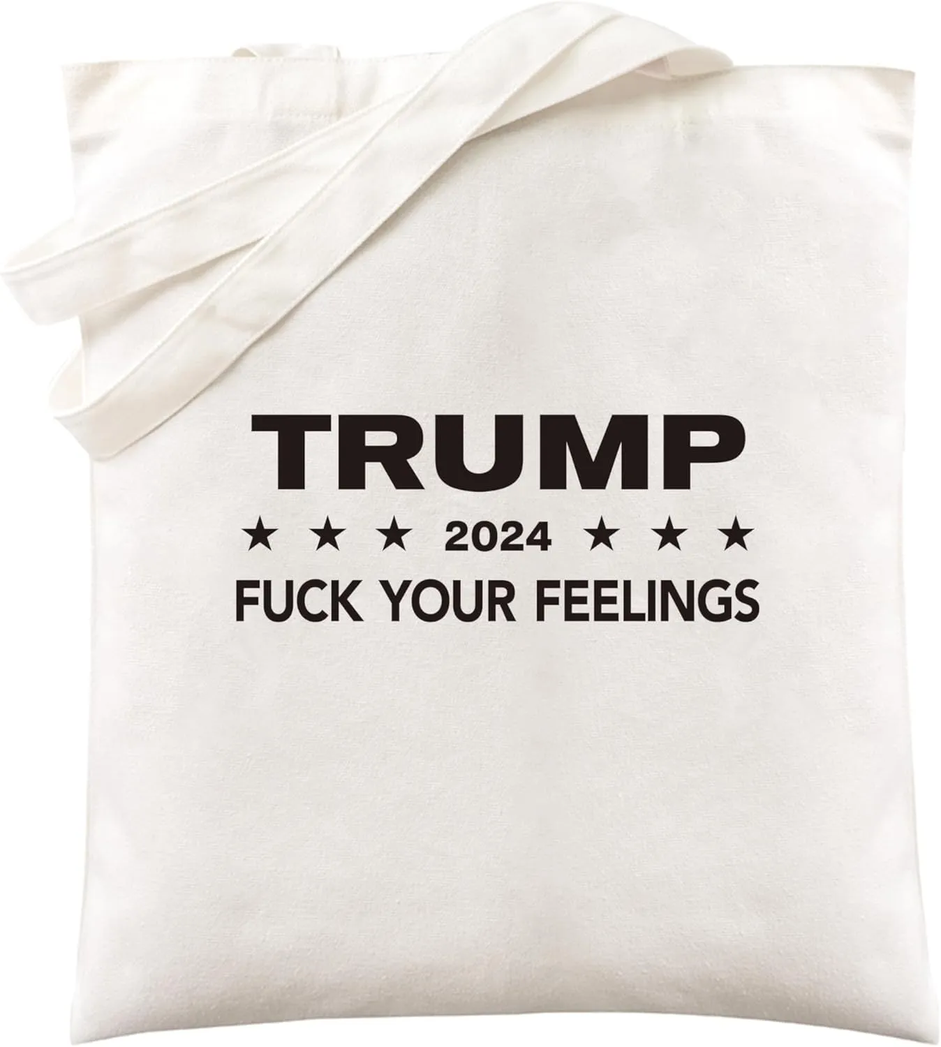 Canvas Shoulder Tote Bag for Men Women - 2024 Presidential Election Graphic Unisex Reusable Grocery Bags