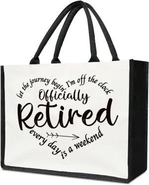 Canvas Tote Bag for Women, Aesthetics Tote Bags, Retirement Gifts for Women, Beach Bag Grocery Shopping Bags